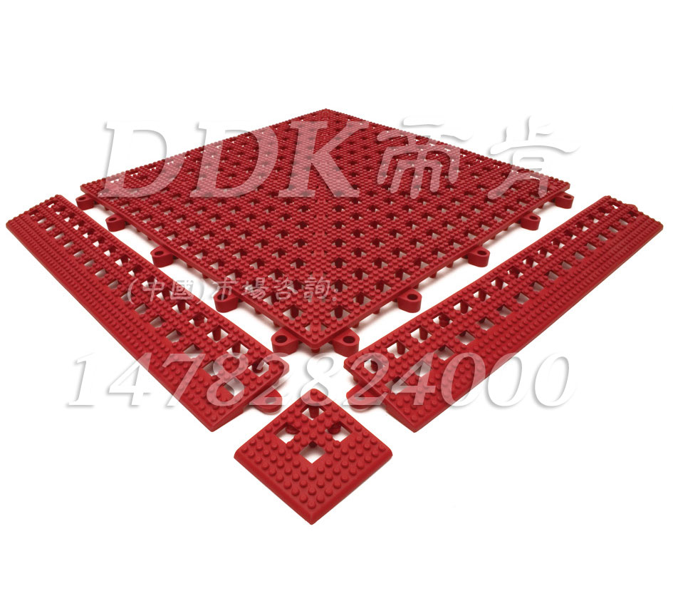 玫紅帶四邊帝肯(DDK)_8800_339（30X30cm游泳池防滑地墊圖片）4021